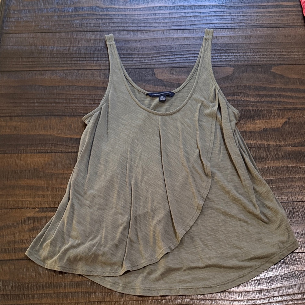 American Eagle Outfitters Khaki Tank Top